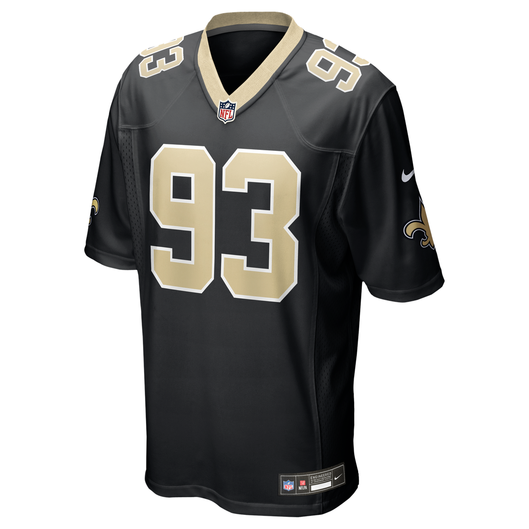 Nathan Shepherd New Orleans Saints Game Jersey - Black