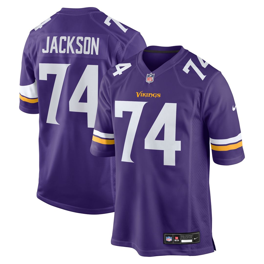 Donovan Jackson Minnesota Vikings Game Player Jersey - Purple