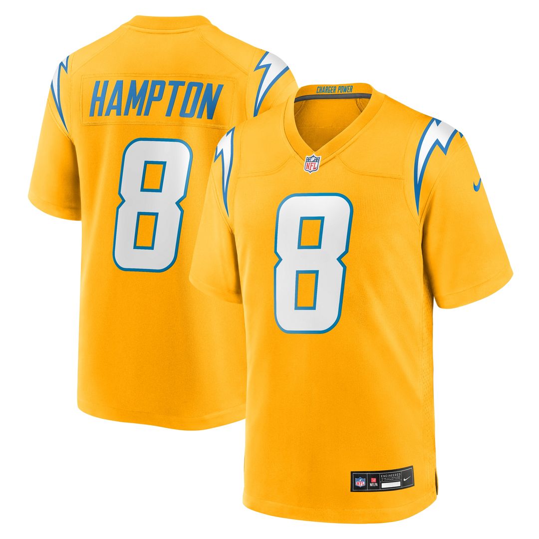 Omarion Hampton Los Angeles Chargers Alternate Charger Power Game Player Jersey - Gold