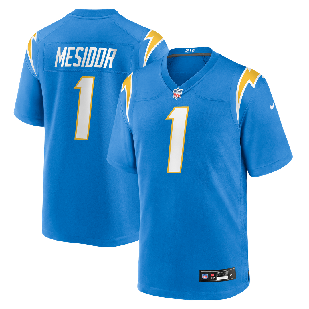 Akheem Mesidor Los Angeles Chargers 2026 NFL Draft First Round Pick No. 22 Team Game Jersey - Powder Blue