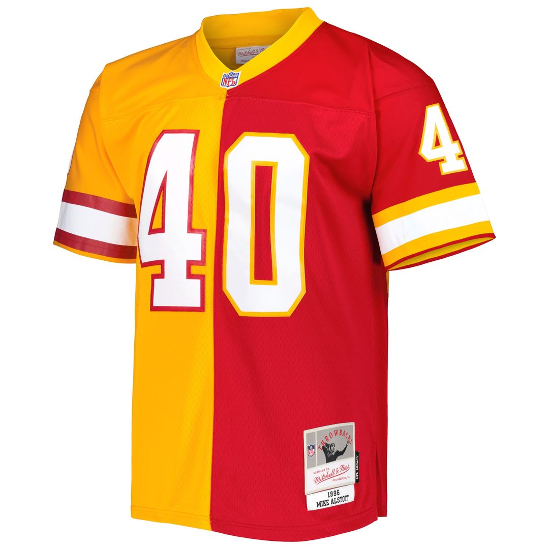 Mike Alstott Tampa Bay Buccaneers 1996 Split Legacy Replica Jersey - Orange/Red
