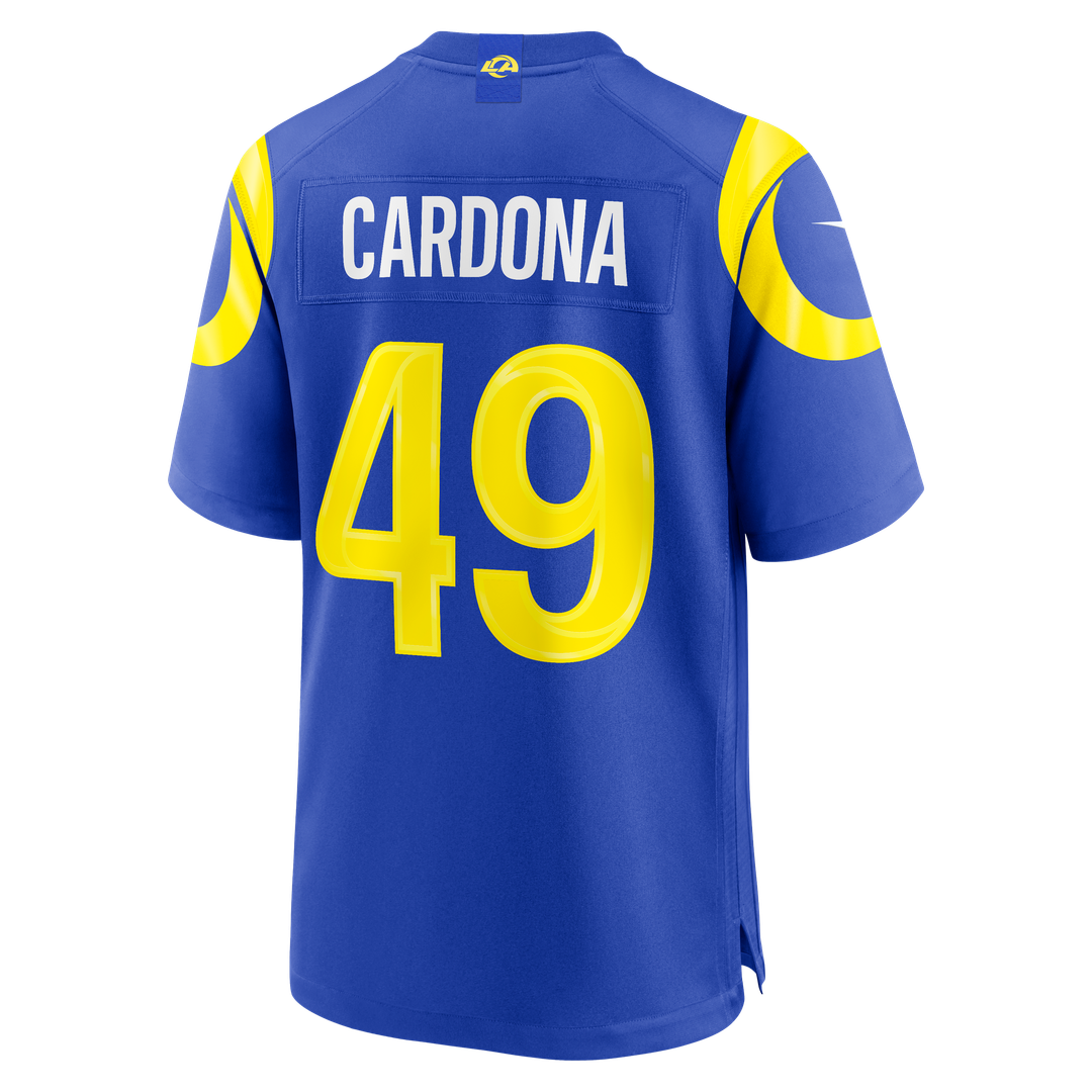 Joe Cardona Los Angeles Rams Team Game Jersey - Royal
