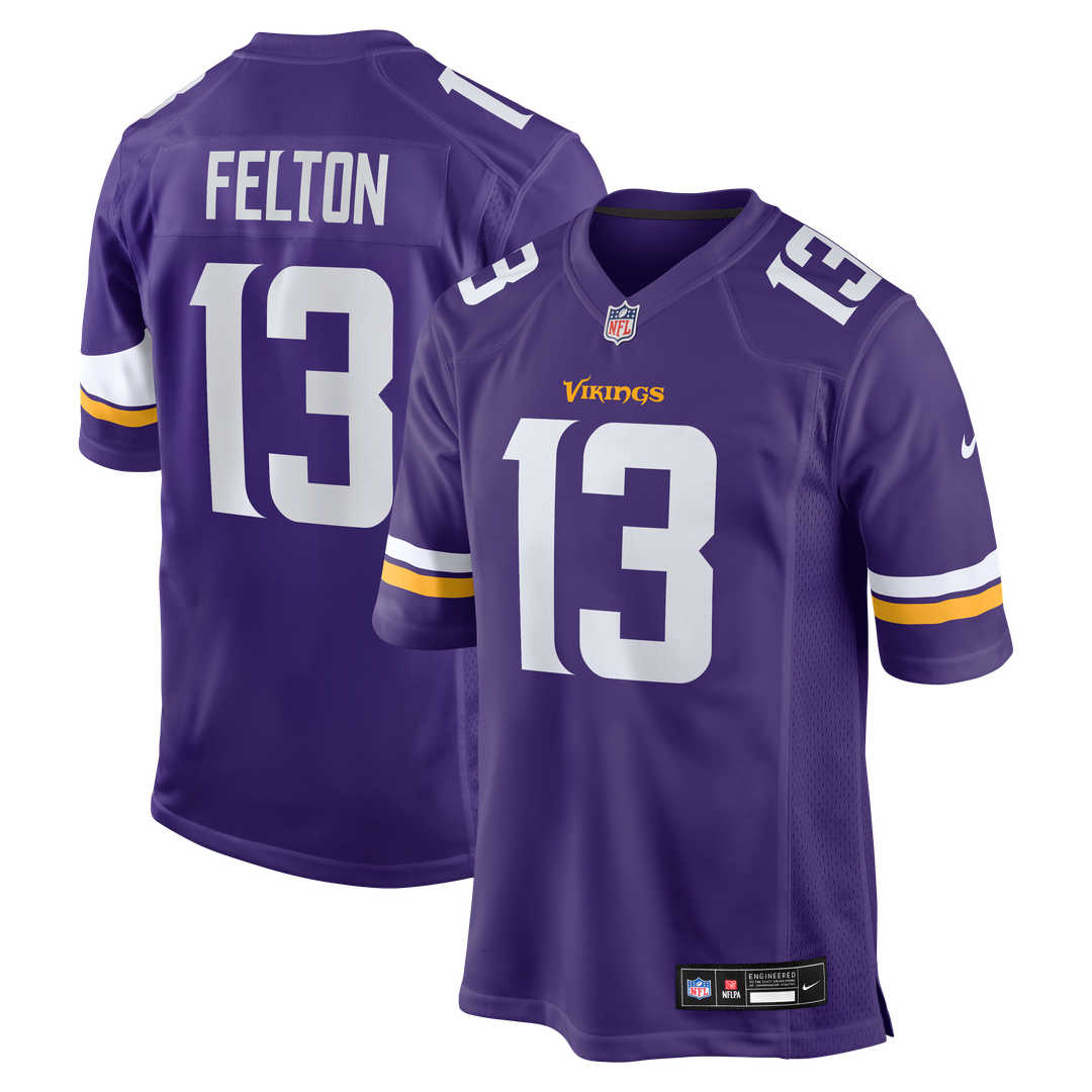 Tai Felton Minnesota Vikings Team Game Jersey - Purple