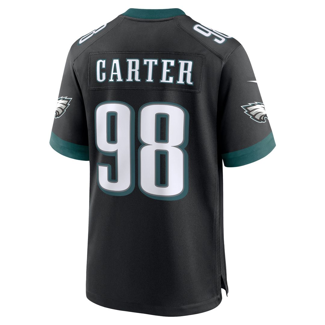 Jalen Carter Philadelphia Eagles Team Game Jersey - Midnight Green