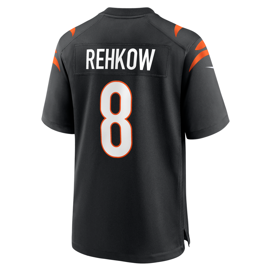 Ryan Rehkow Cincinnati Bengals Game Jersey - Black