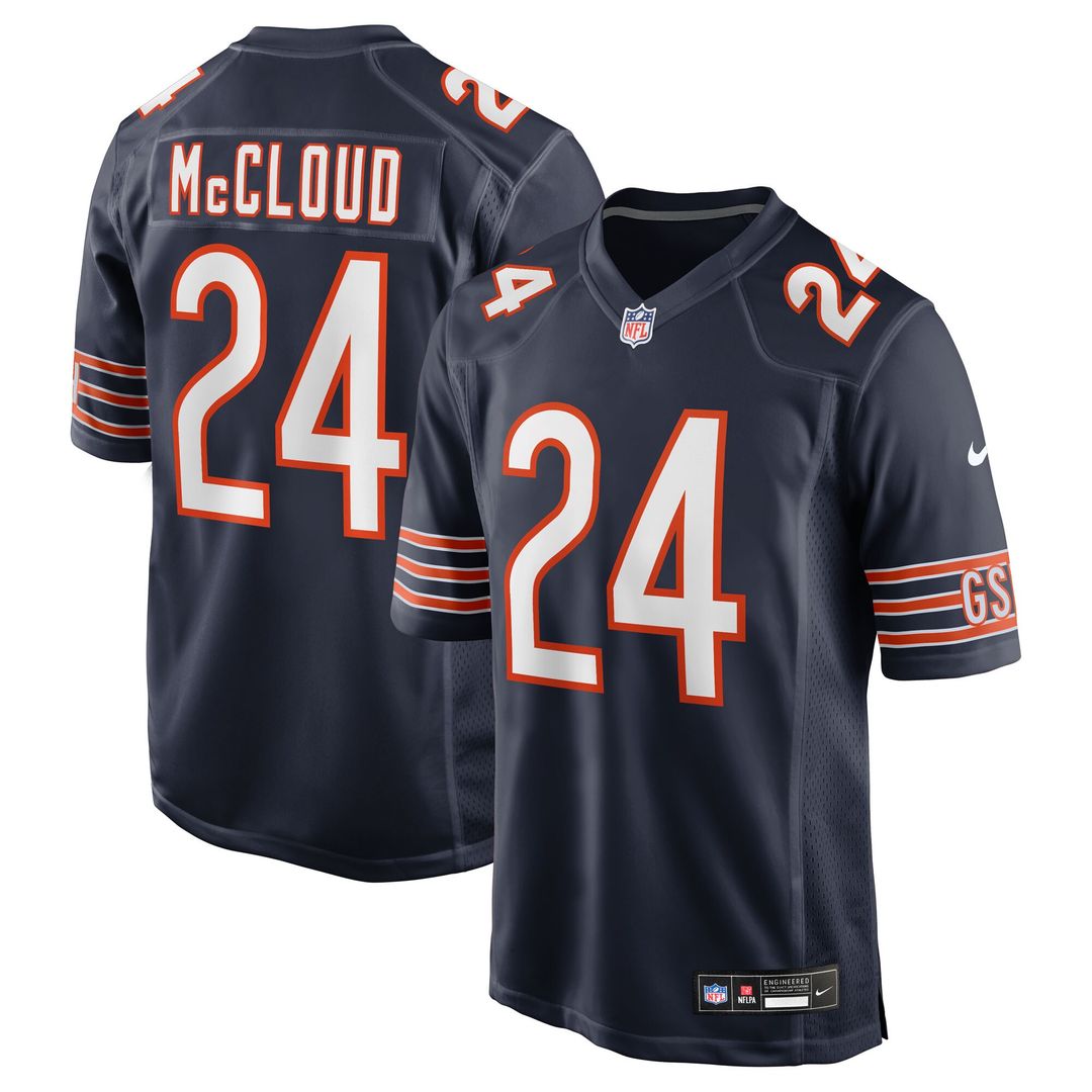 Nick McCloud Chicago Bears Team Game Jersey - Navy