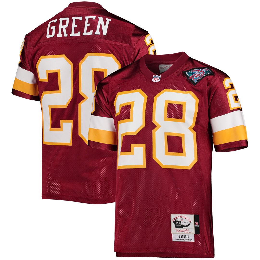 Darrell Green Washington Football Team 1994 Authentic Throwback Retired Player Jersey - Burgundy
