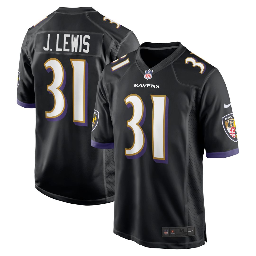 Jamal Lewis Baltimore Ravens Retired Player Alternate Game Jersey - Black