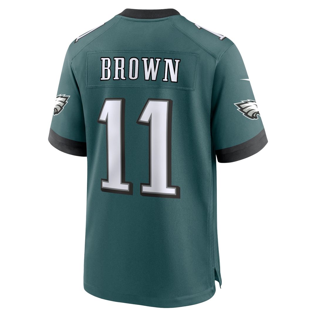 A.J. Brown Philadelphia Eagles Alternate Game Player Jersey - Kelly Green