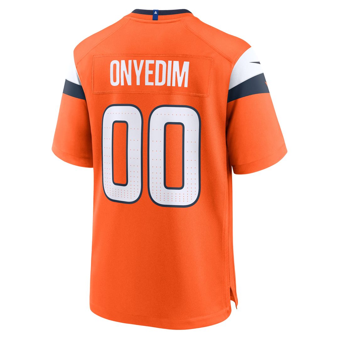 Tyler Onyedim Denver Broncos Game Jersey - Orange