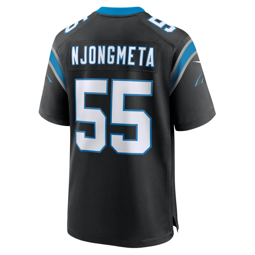 Maema Njongmeta Carolina Panthers Team Game Jersey - Black