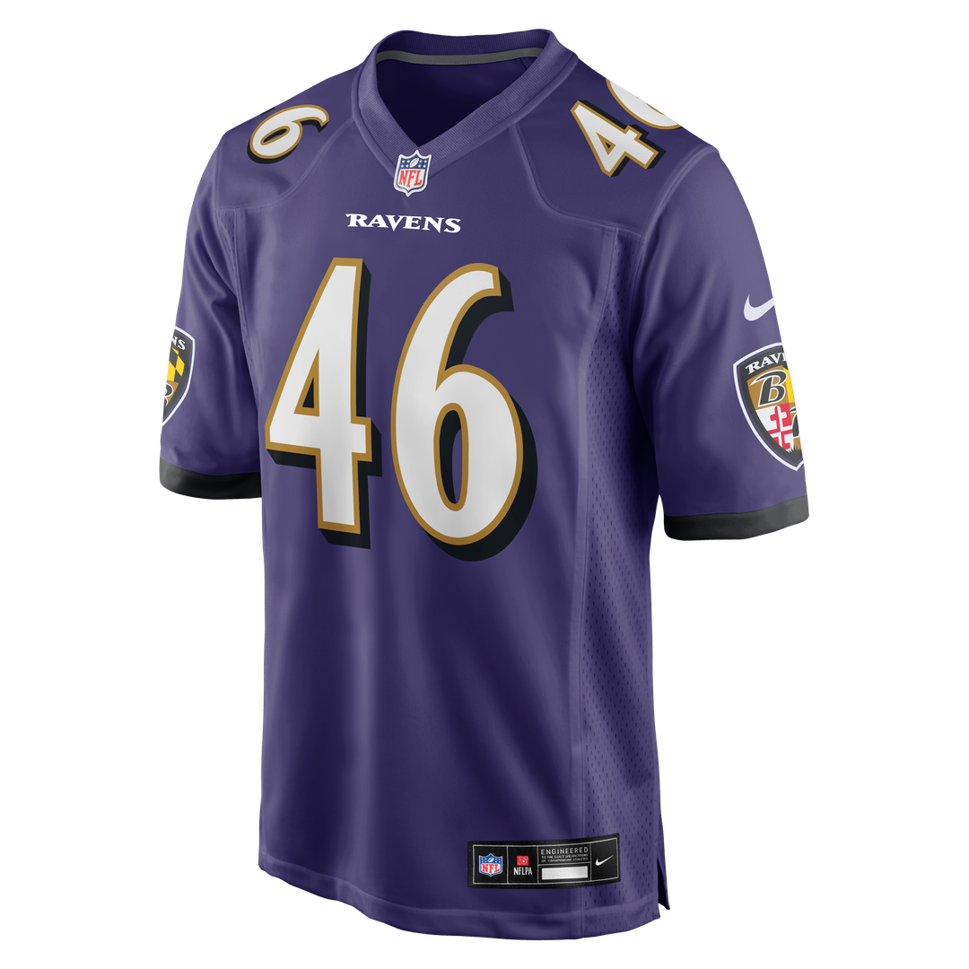 Nick Moore Baltimore Ravens Game Jersey - Purple