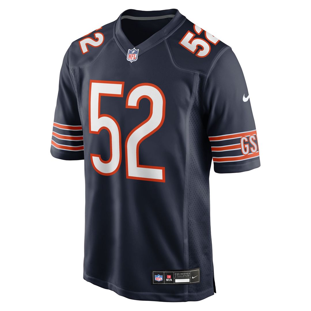 Drew Dalman Chicago Bears Team Game Jersey - Navy