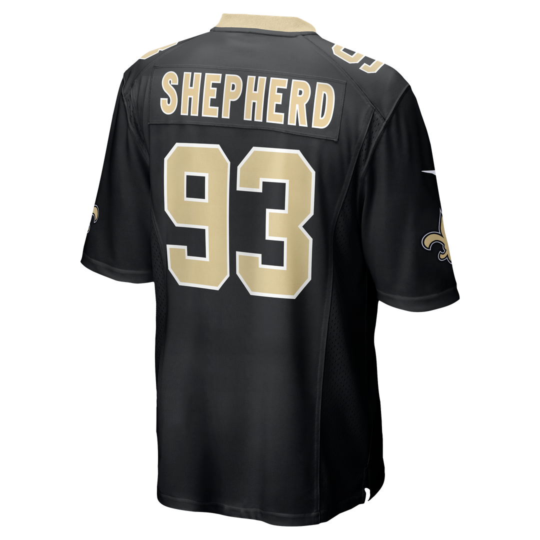Nathan Shepherd New Orleans Saints Game Jersey - Black