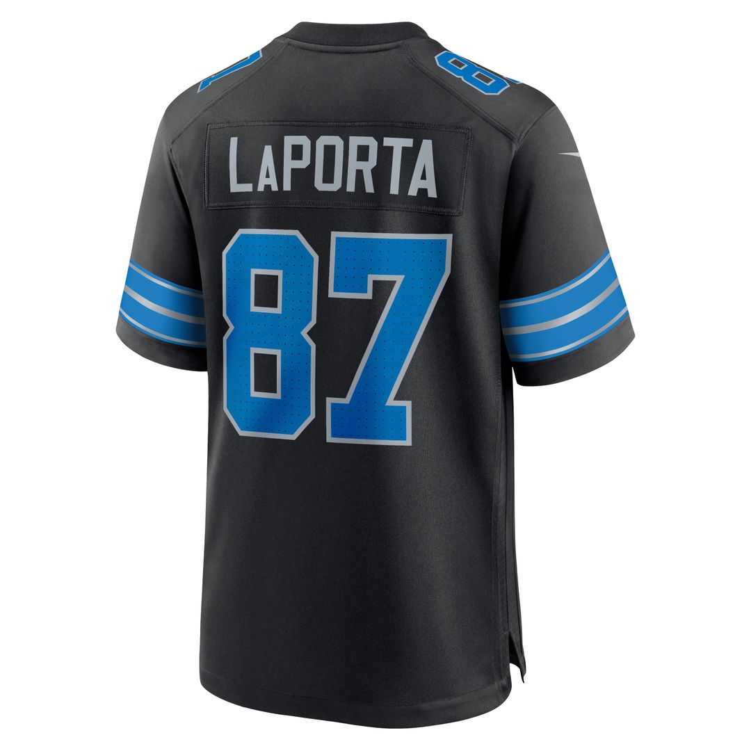Sam LaPorta Detroit Lions 2nd Alternate Game Jersey - Black