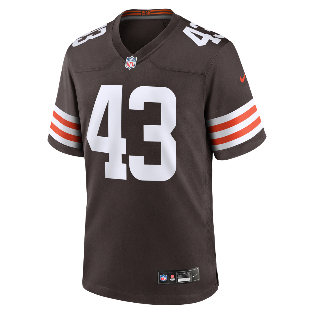 Mohamoud Diabate Cleveland Browns Team Game Jersey - Brown
