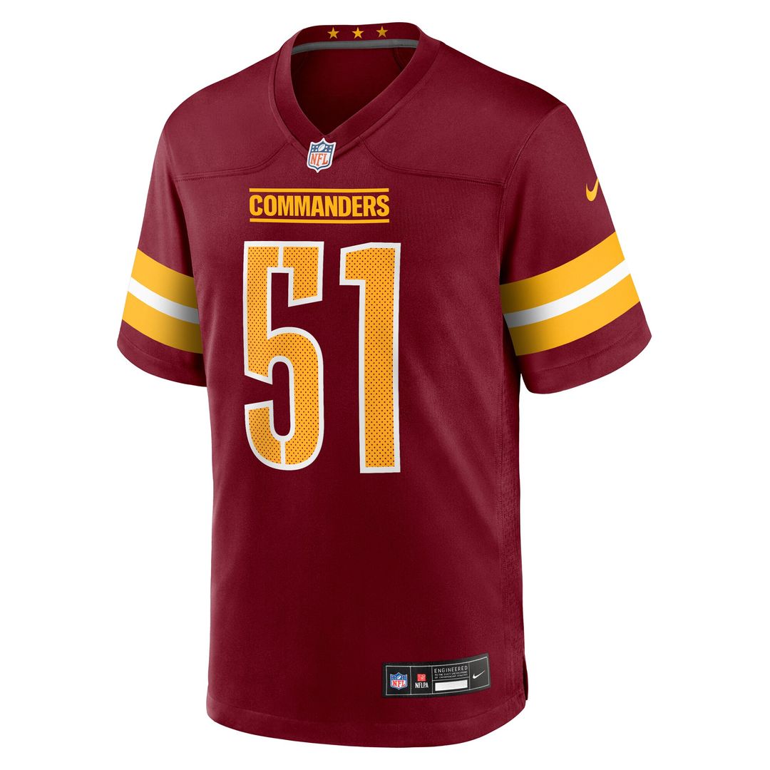 Ale Kaho Washington Commanders Team Game Jersey - Burgundy