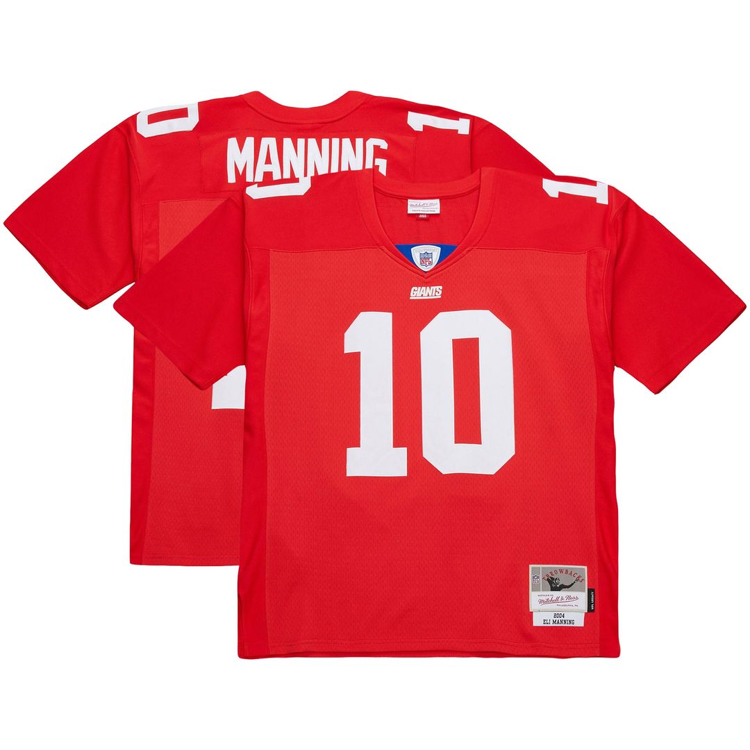 Eli Manning New York Giants 2004 Team Legacy Retired Player Big & Tall Jersey - Red