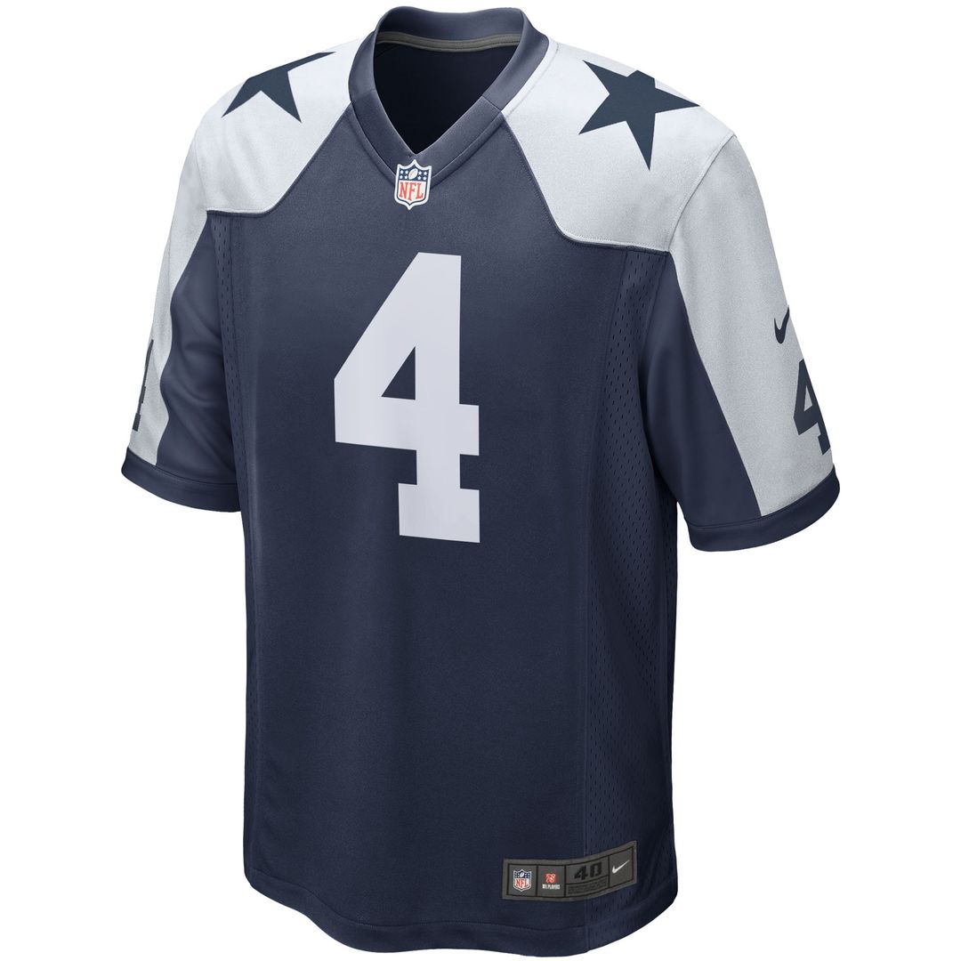 Dak Prescott Dallas Cowboys Alternate Game Team Jersey - Navy
