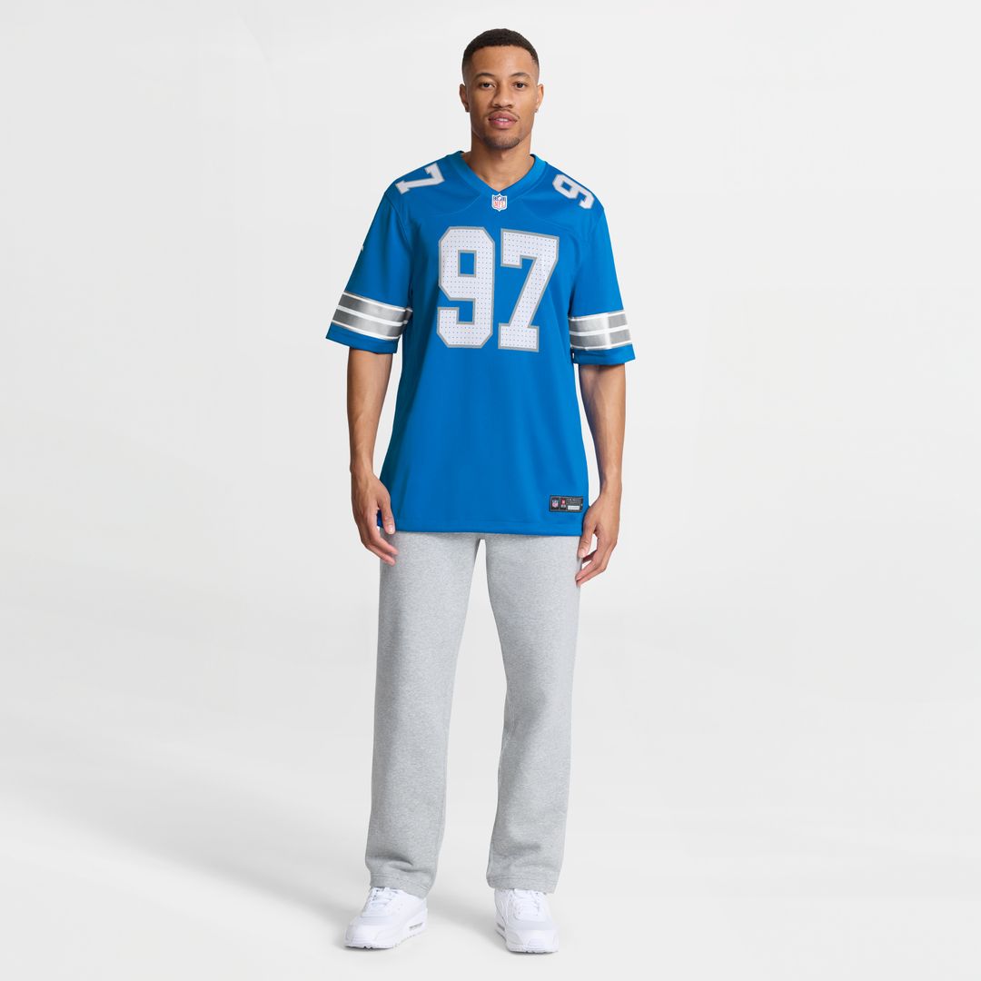 Aidan Hutchinson Detroit Lions Game Jersey - Blue