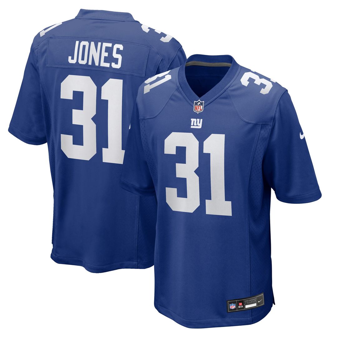 Nic Jones New York Giants Team Game Jersey - Royal