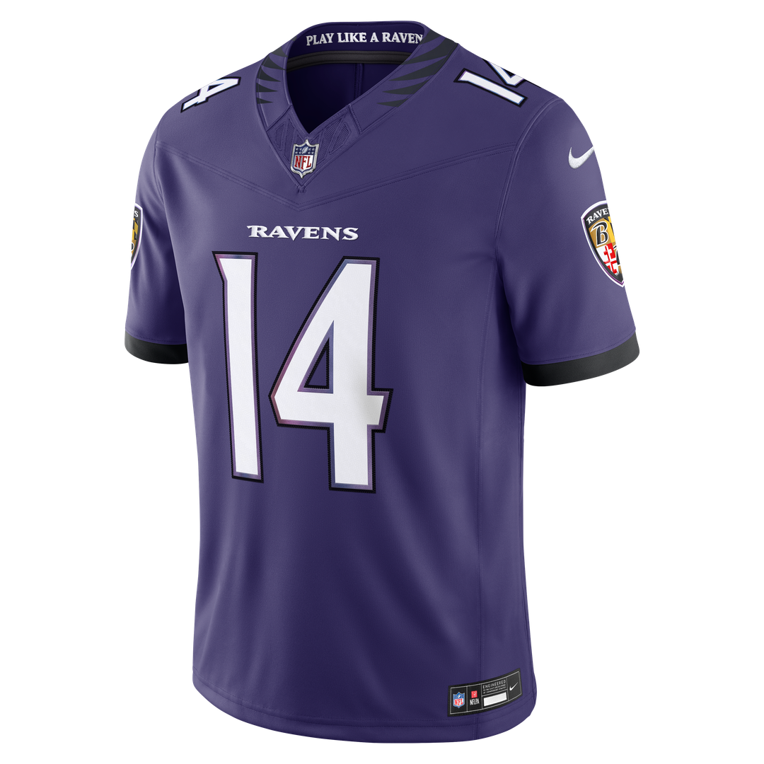 Kyle Hamilton Baltimore Ravens Vapor F.U.S.E. Stitched Limited Jersey - White