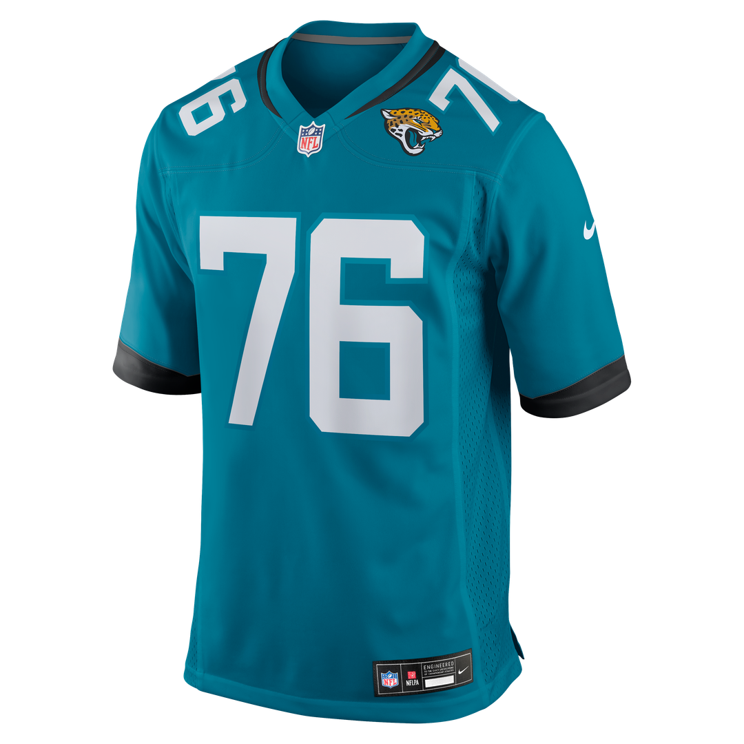 Ezra Cleveland Jacksonville Jaguars Game Jersey - Teal