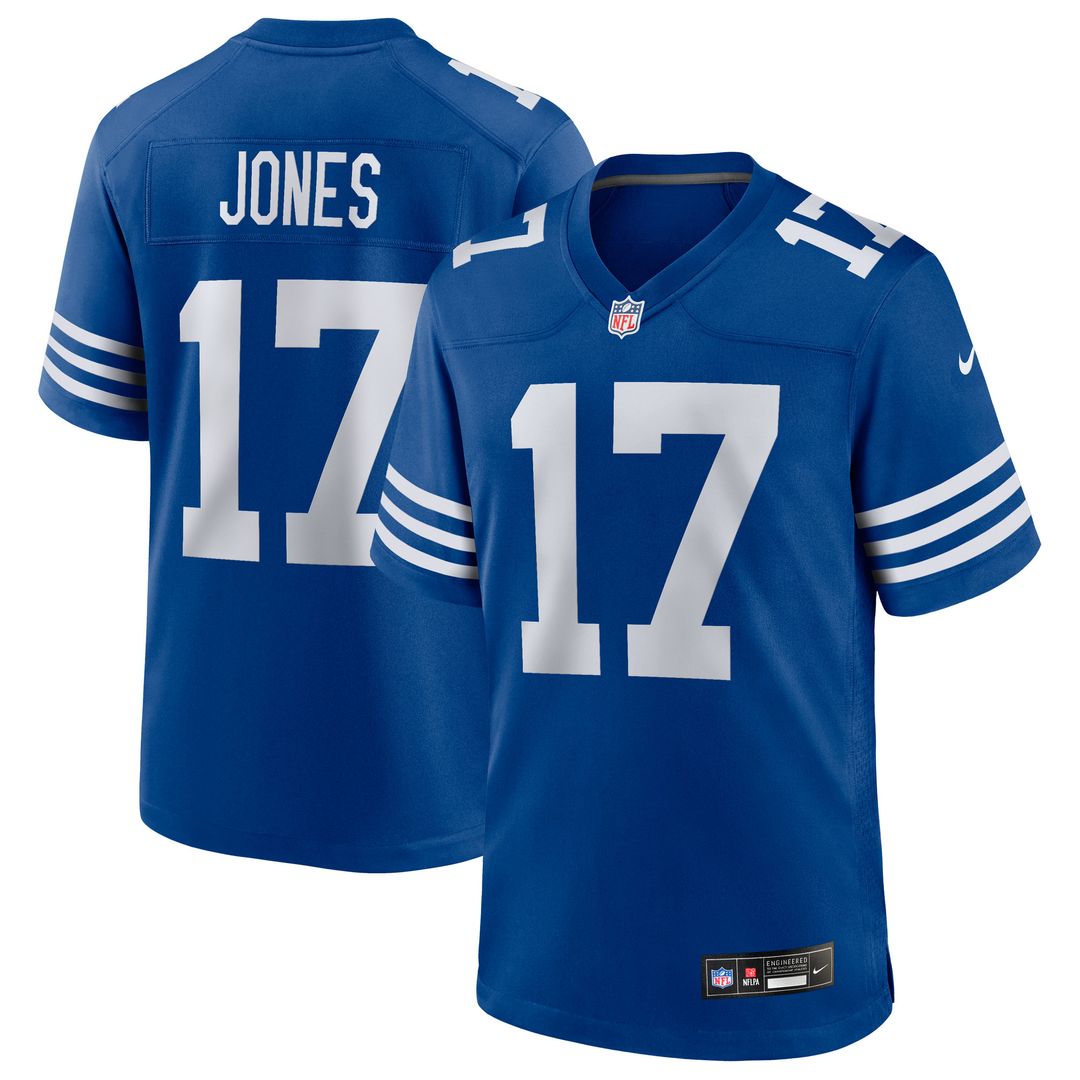 Daniel Jones Indianapolis Colts Alternate 2 Indiana Nights Game Jersey - Heather Royal