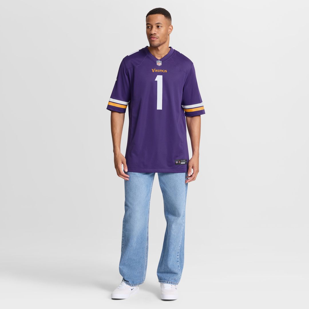 Number 1 Dad Minnesota Vikings Game Jersey - Purple