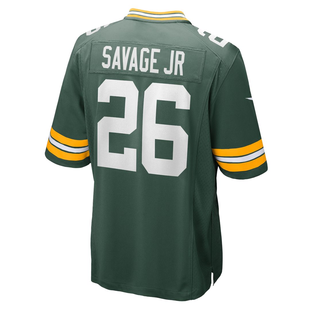 Darnell Savage Jr. Green Bay Packers Game Team Jersey - Green