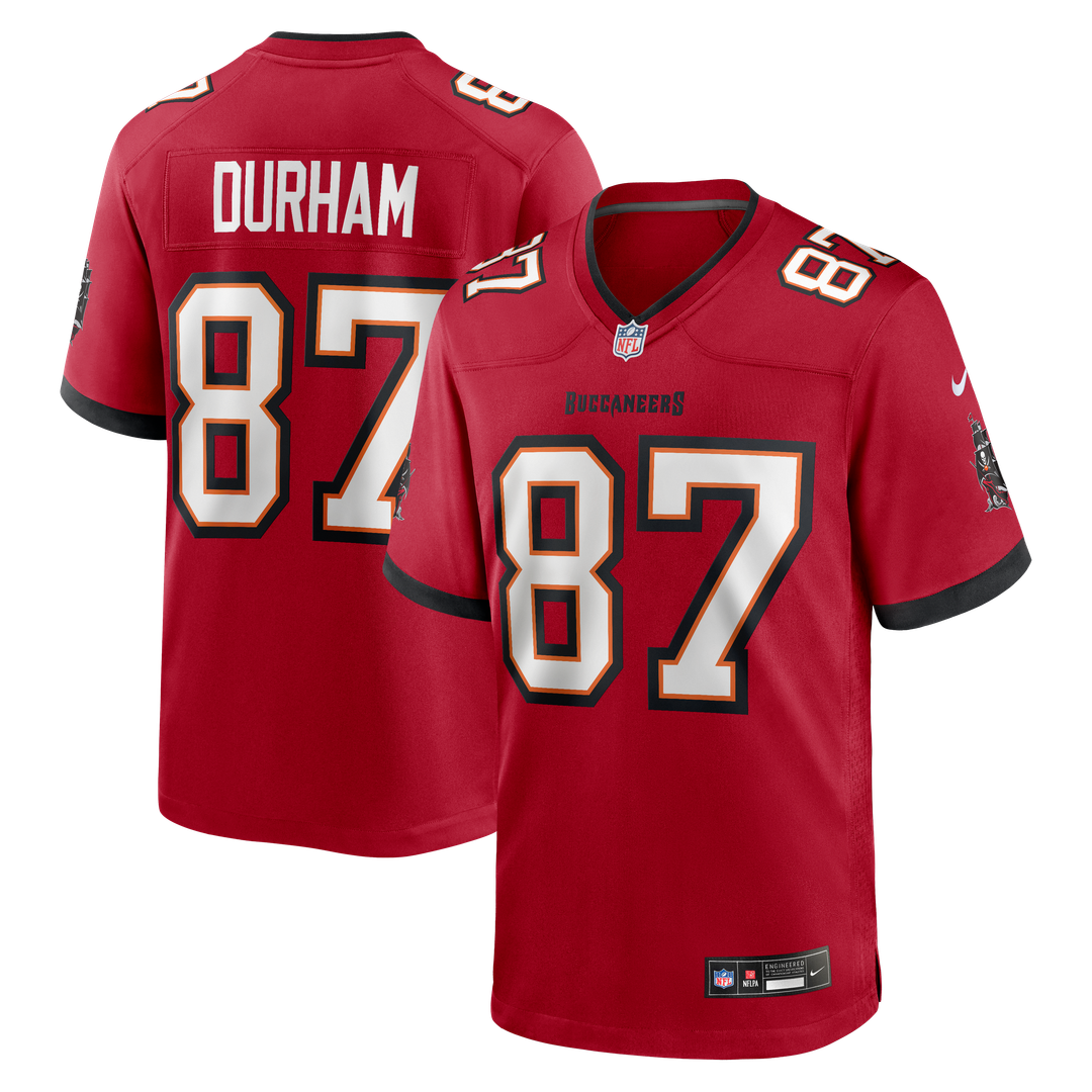 Payne Durham Tampa Bay Buccaneers Game Jersey - Red