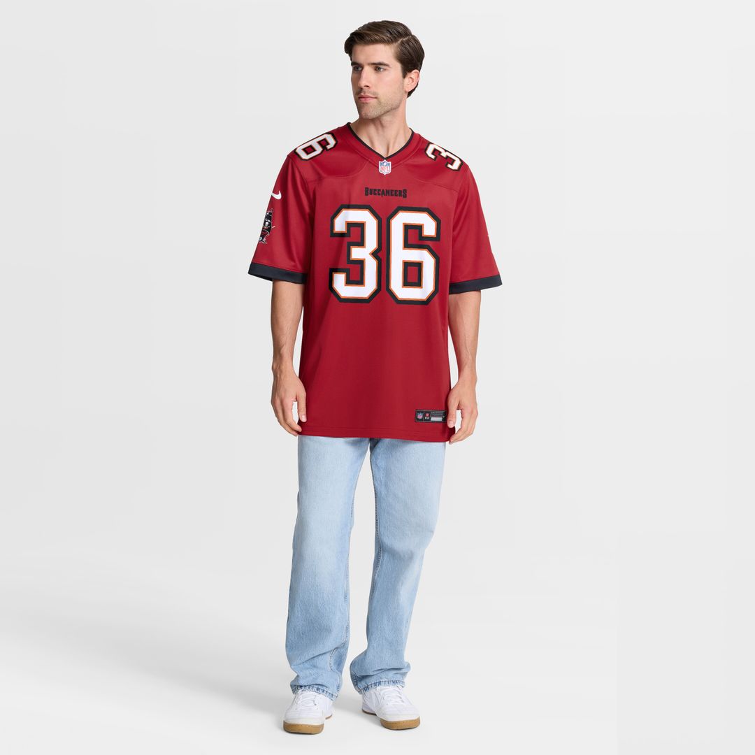 JJ Roberts Tampa Bay Buccaneers Team Game Jersey - Red