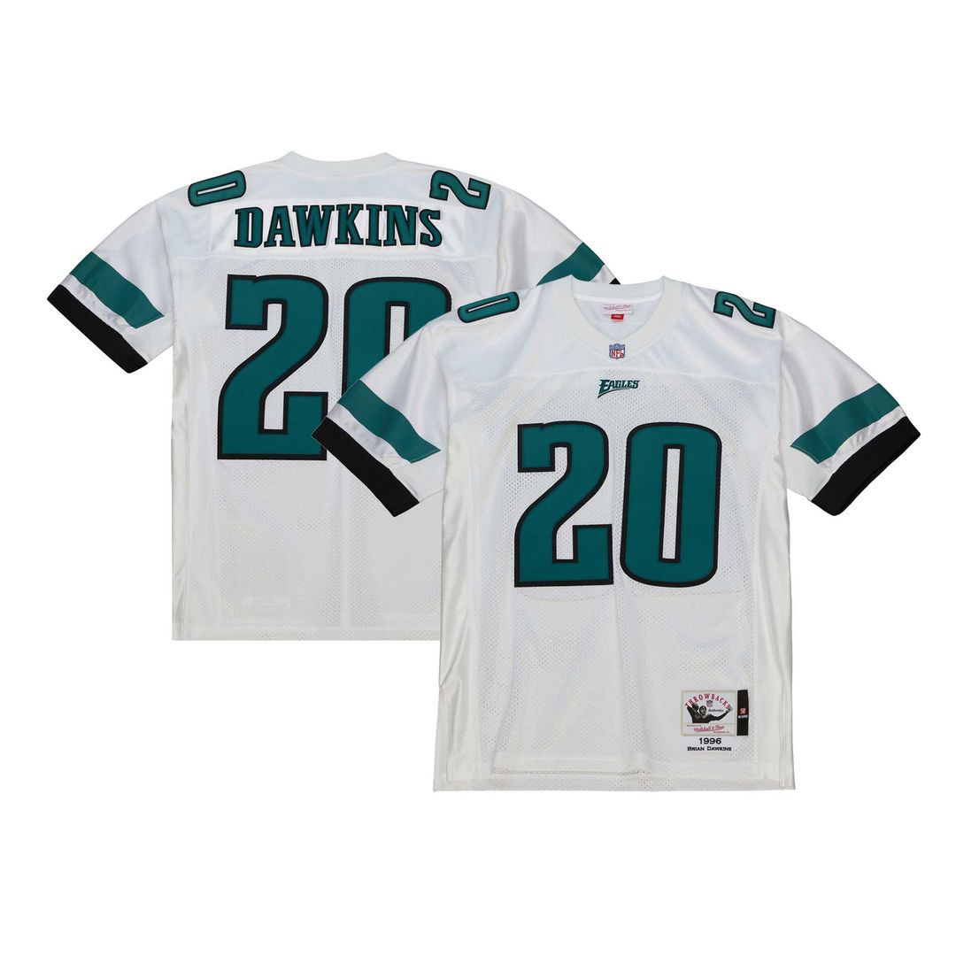Brian Dawkins Philadelphia Eagles 1996 Authentic Throwback Retired Player Jersey - White