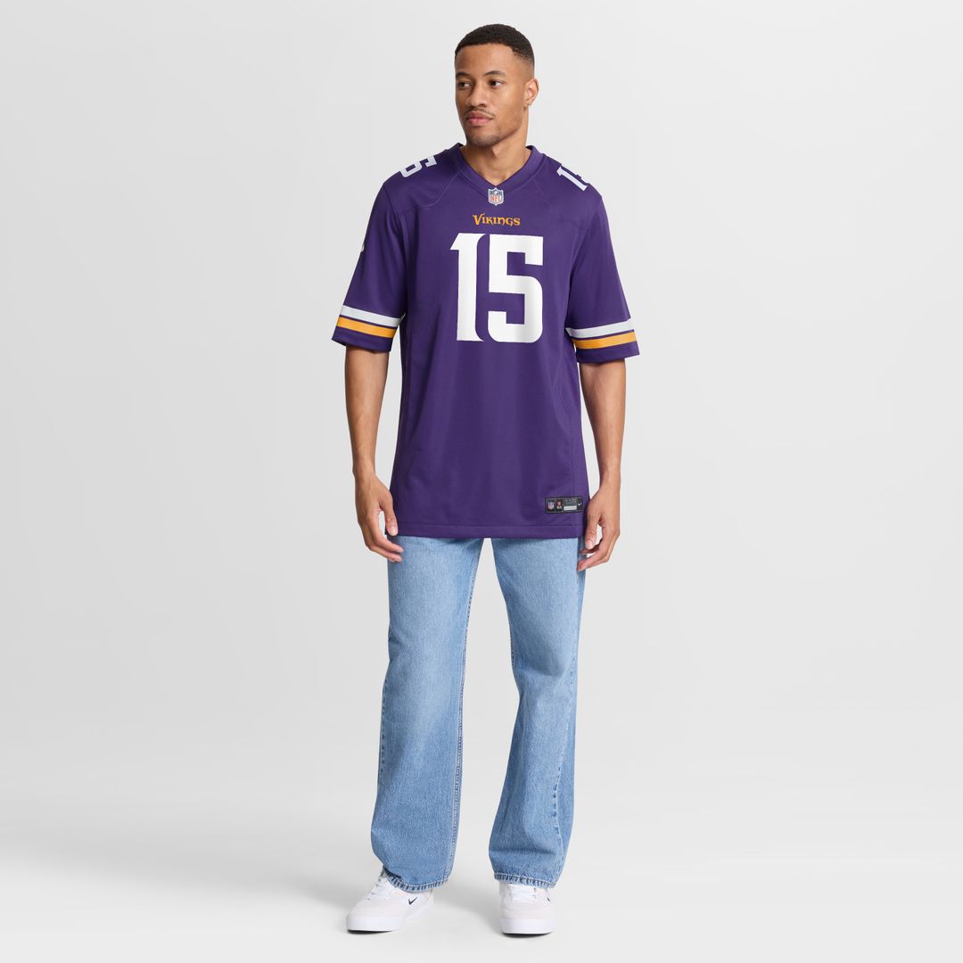 Dallas Turner Minnesota Vikings Game Jersey - Purple