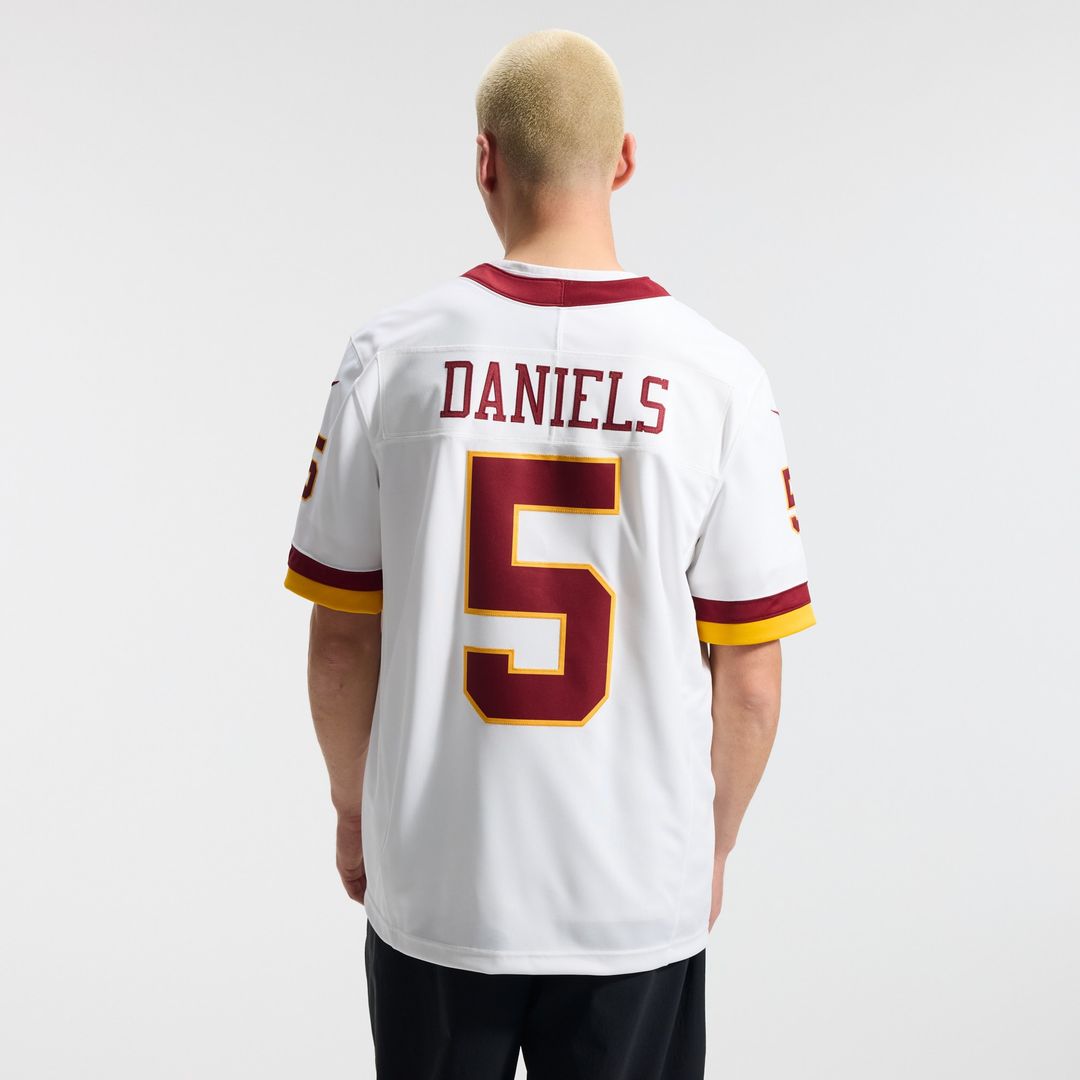Jayden Daniels Washington Commanders Vapor F.U.S.E. Stitched Limited Jersey - White