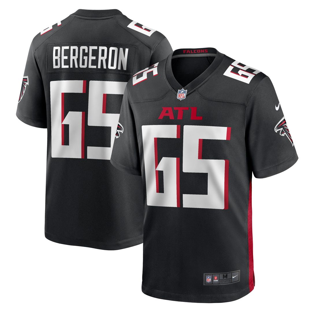 Matthew Bergeron Atlanta Falcons Team Game Jersey - Black