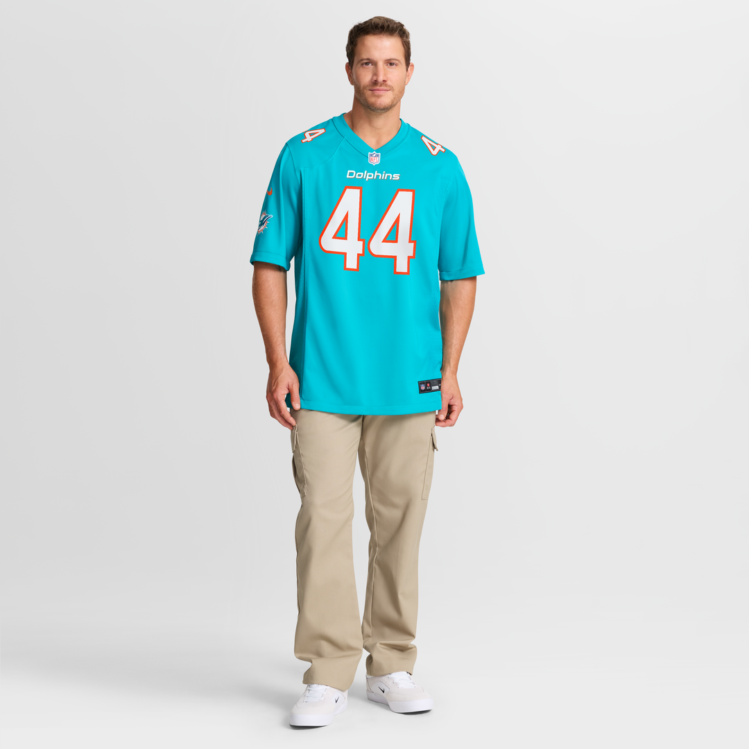Chop Robinson Miami Dolphins Player Game Jersey - Aqua