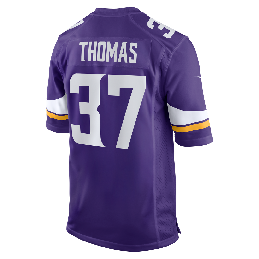 Tavierre Thomas Minnesota Vikings Team Game Jersey - Purple