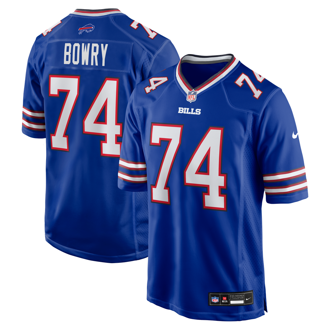 Jude Bowry Buffalo Bills Team Game Jersey - Royal