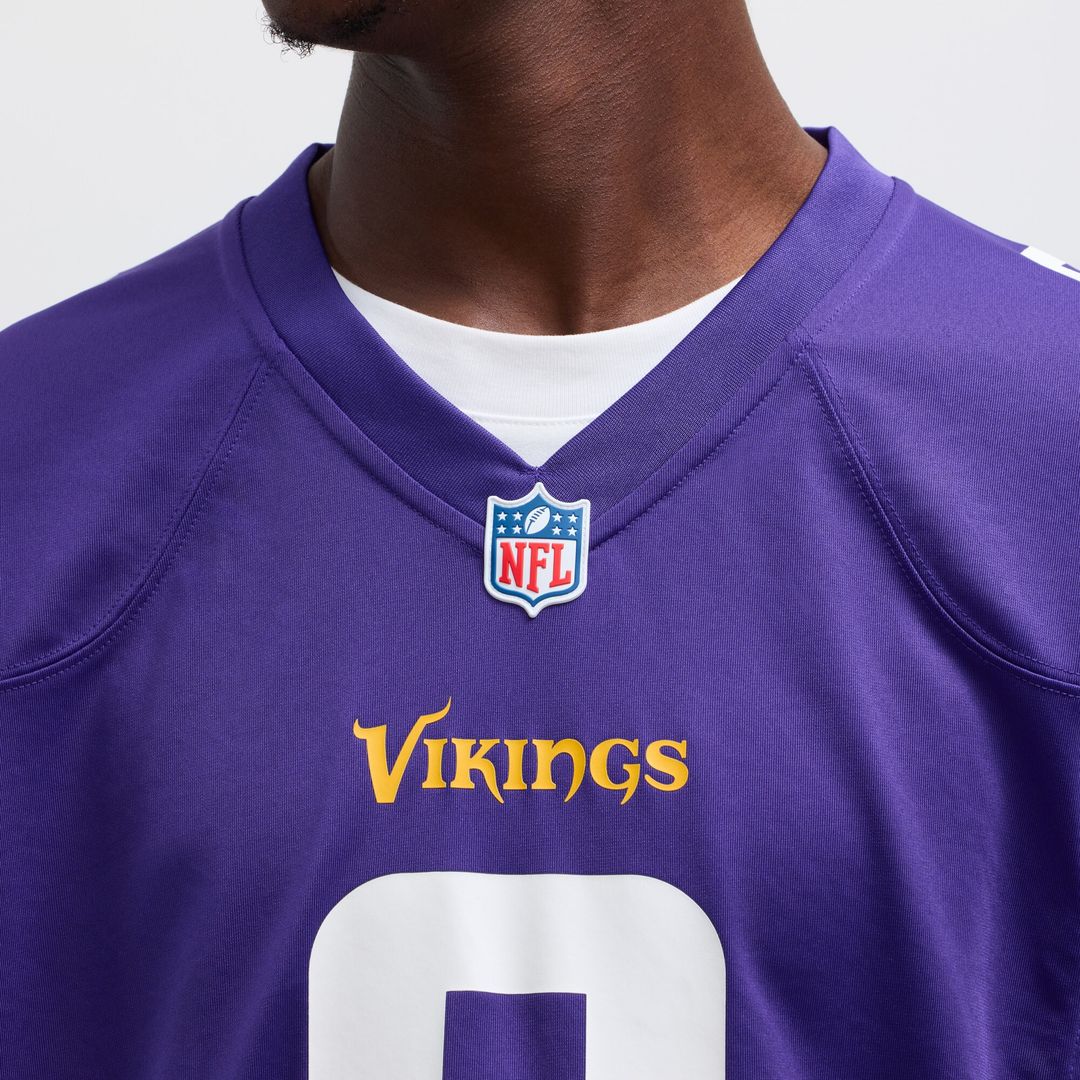 J.J. McCarthy Minnesota Vikings Alternate Game Player Jersey - White