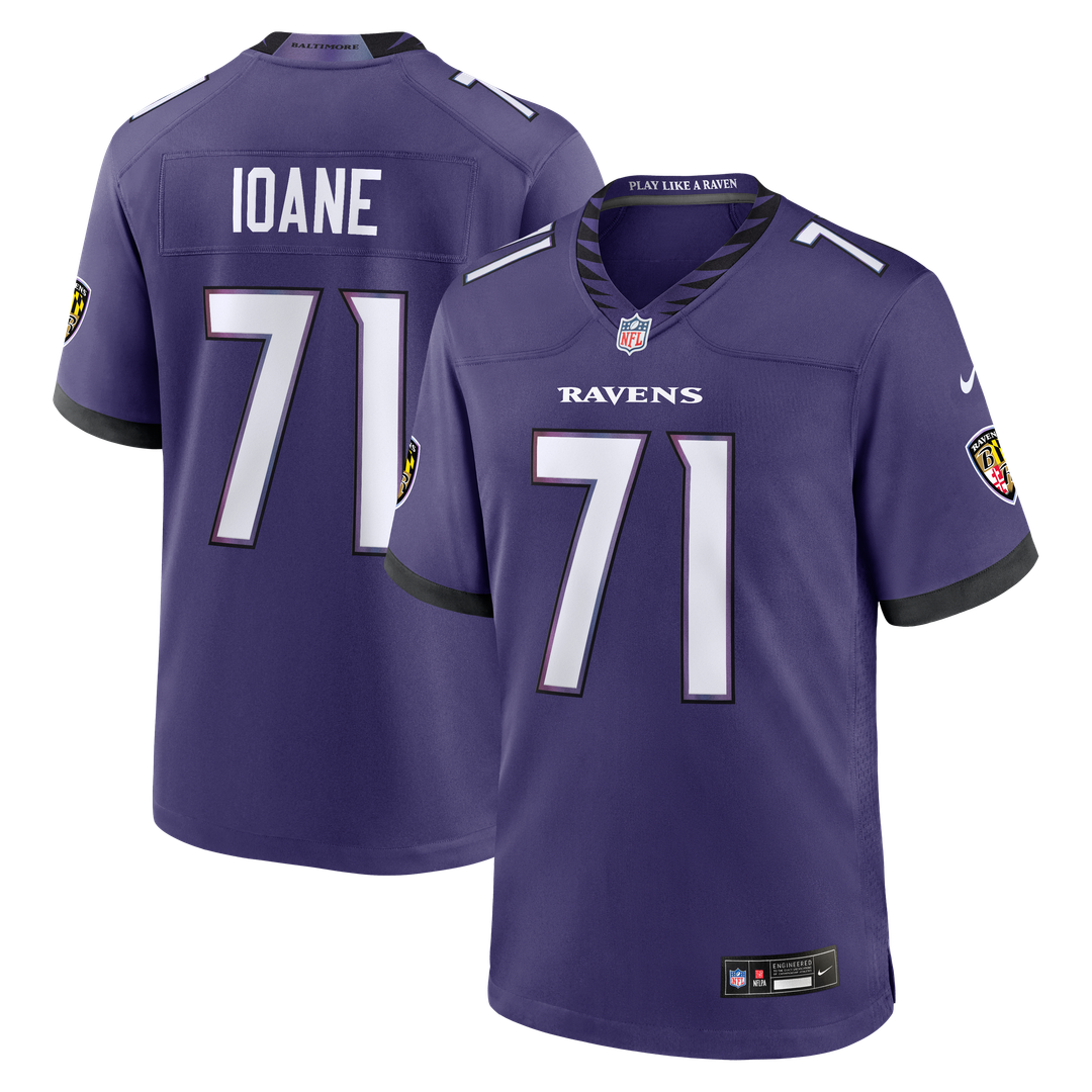 Olaivavega Ioane Baltimore Ravens 2026 NFL Draft First Round Pick No. 14 Team Game Jersey - Purple