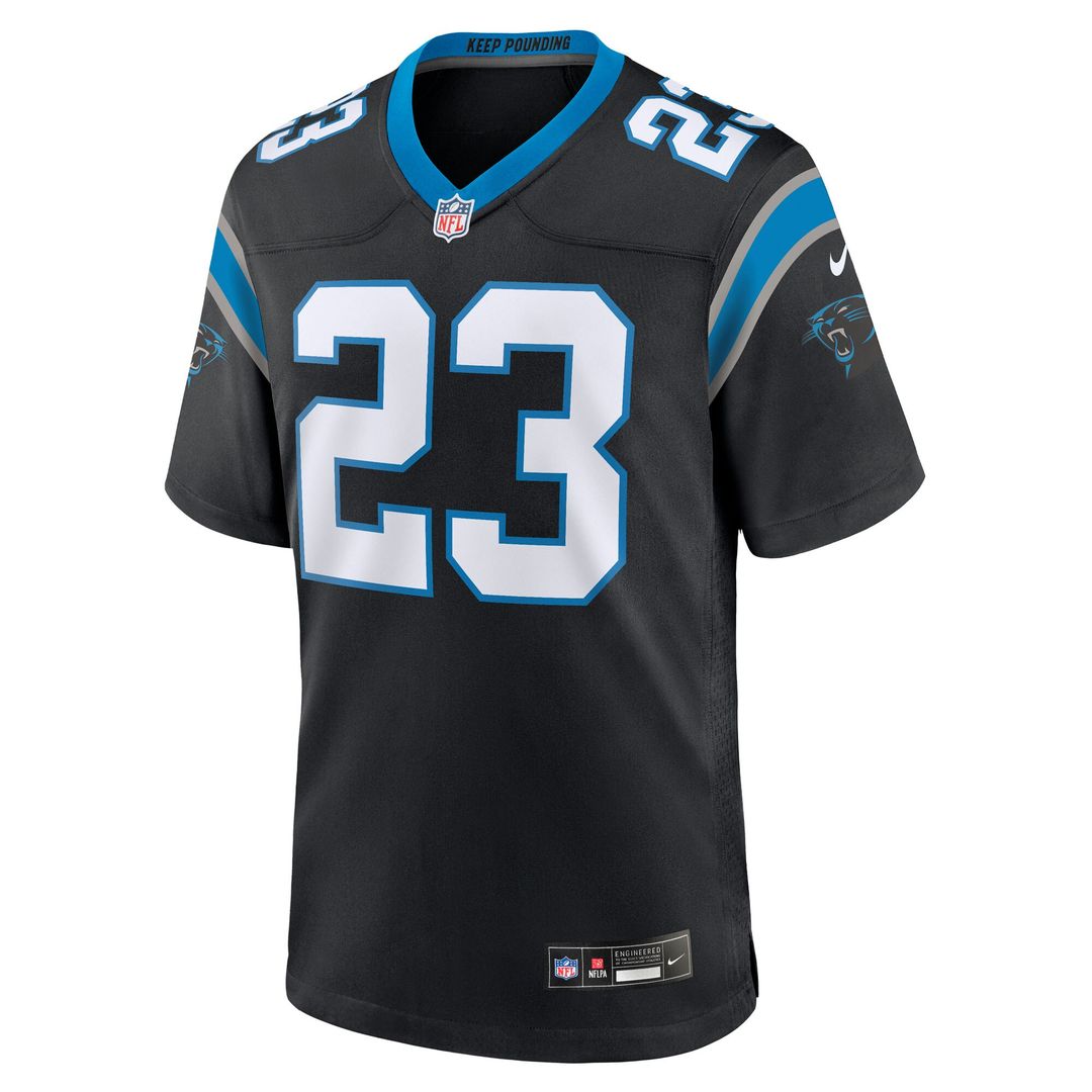 Trevor Etienne Carolina Panthers Team Game Jersey - Black