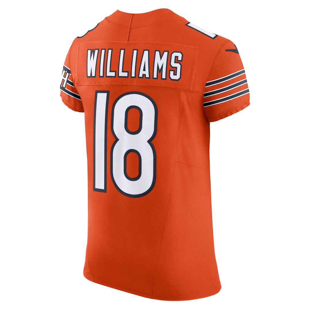 Caleb Williams Chicago Bears Alternate Vapor F.U.S.E. Elite Jersey - Orange