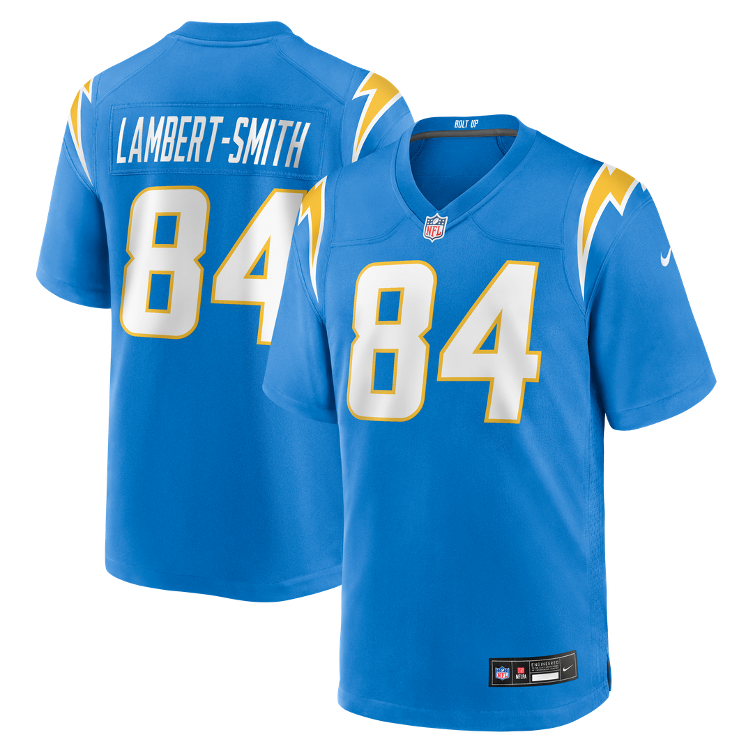 KeAndre Lambert-Smith Los Angeles Chargers Team Game Jersey - Powder Blue