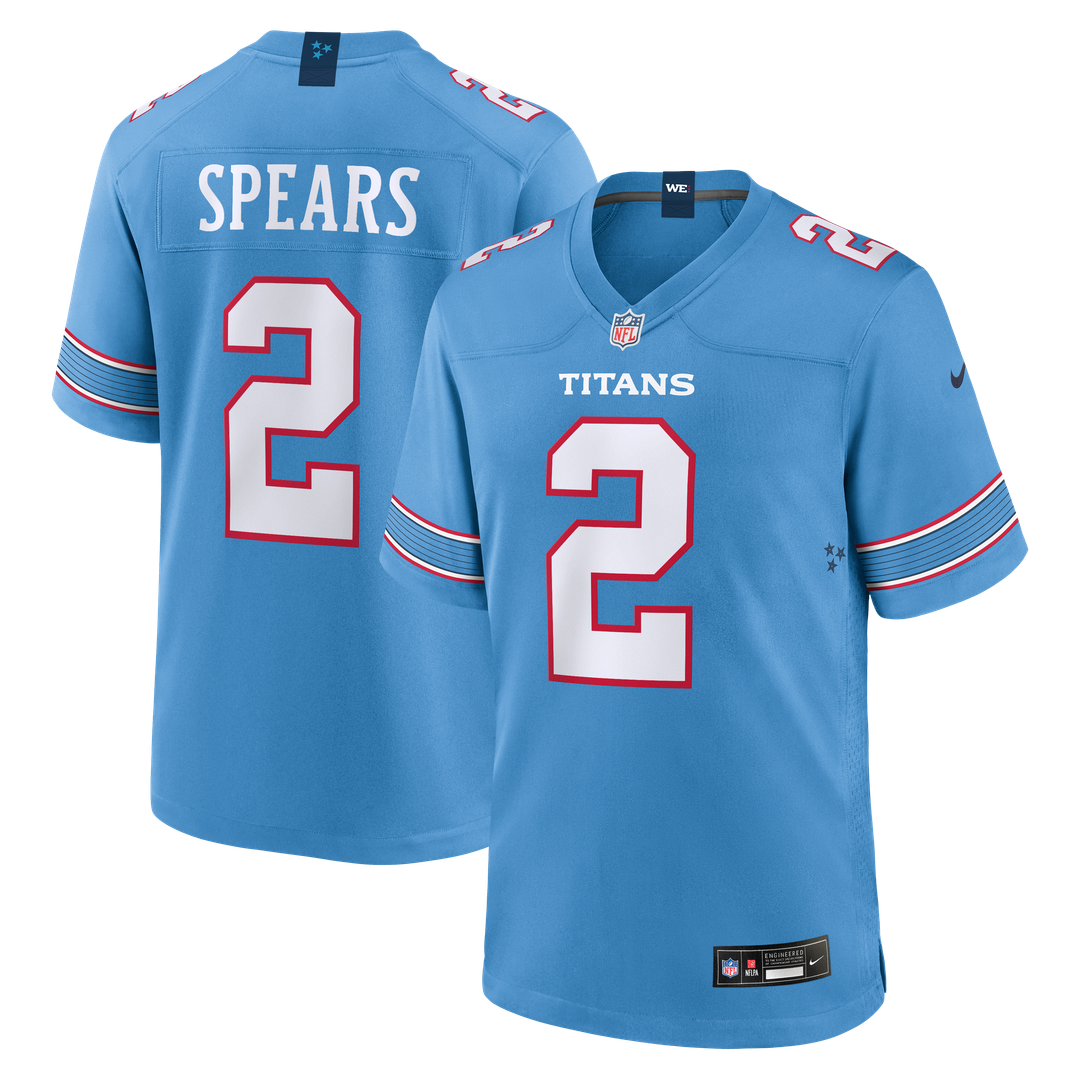 Tyjae Spears Tennessee Titans Game Jersey - Light Blue