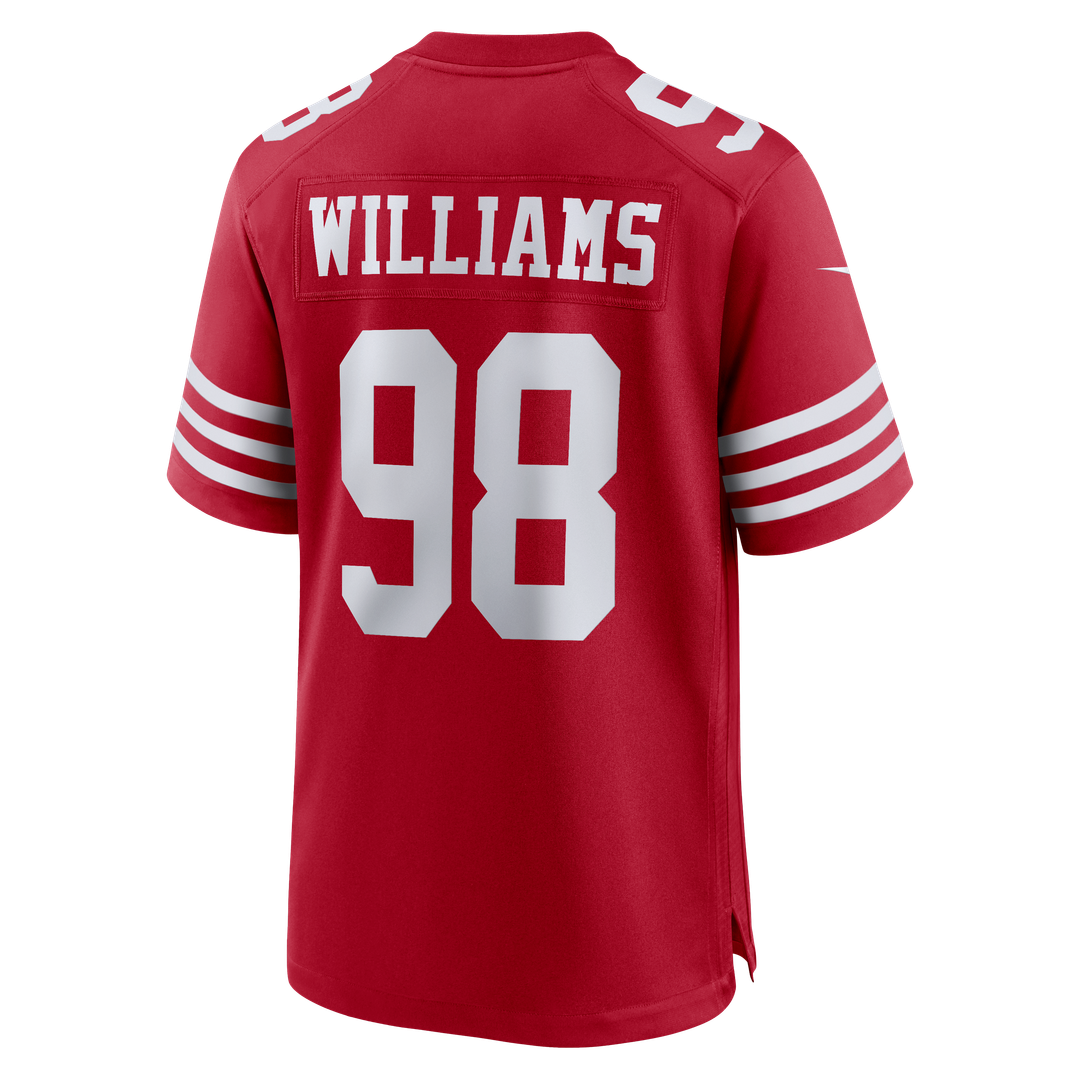 Mykel Williams San Francisco 49ers Game Player Jersey - Scarlet