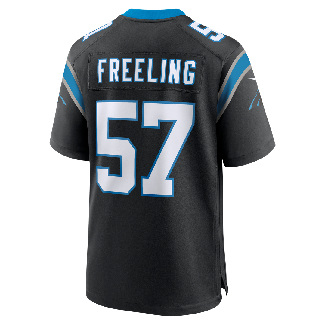 Monroe Freeling Carolina Panthers 2026 NFL Draft First Round Pick No. 19 Team Game Jersey - Black