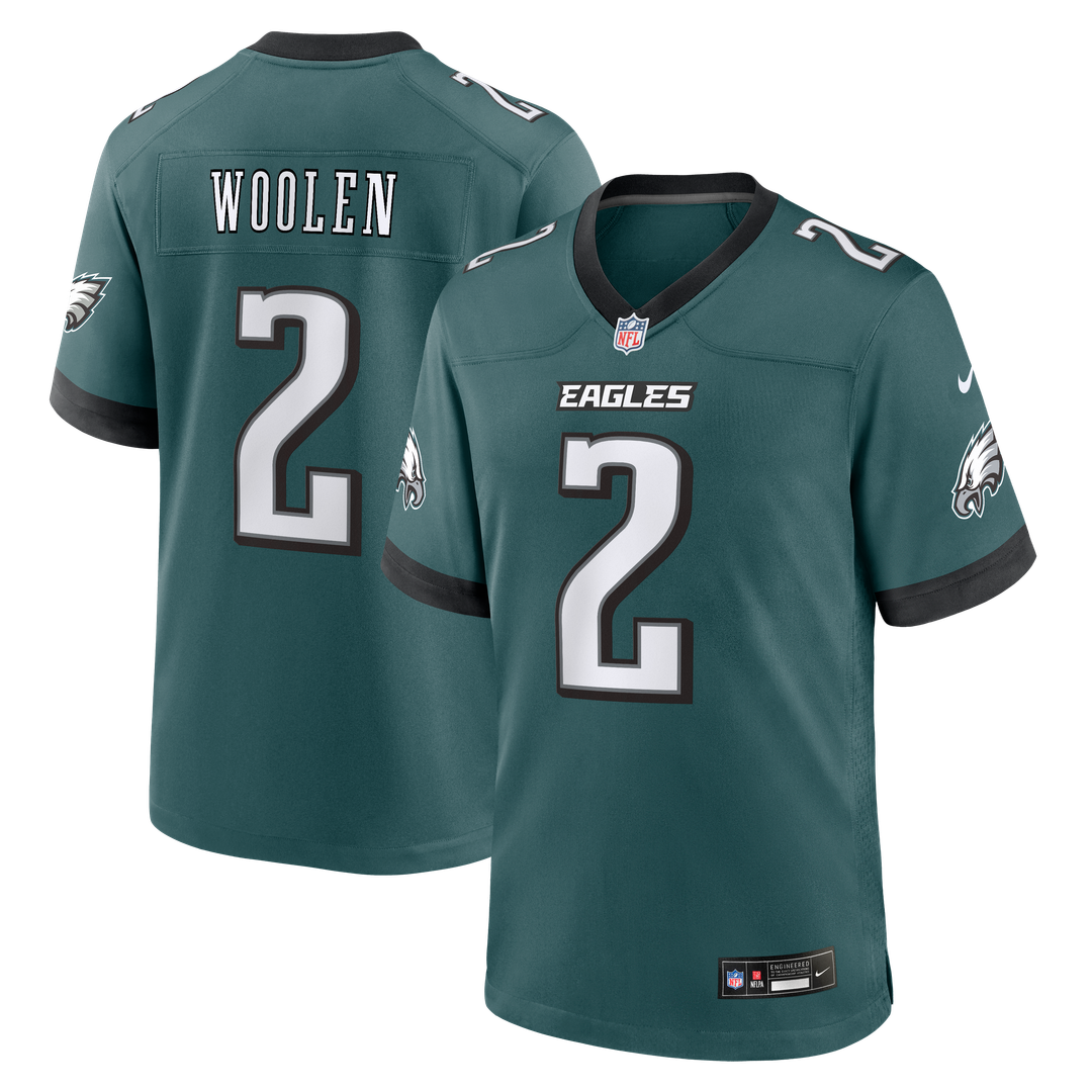Tariq Woolen Philadelphia Eagles Alternate Game Jersey - Kelly Green