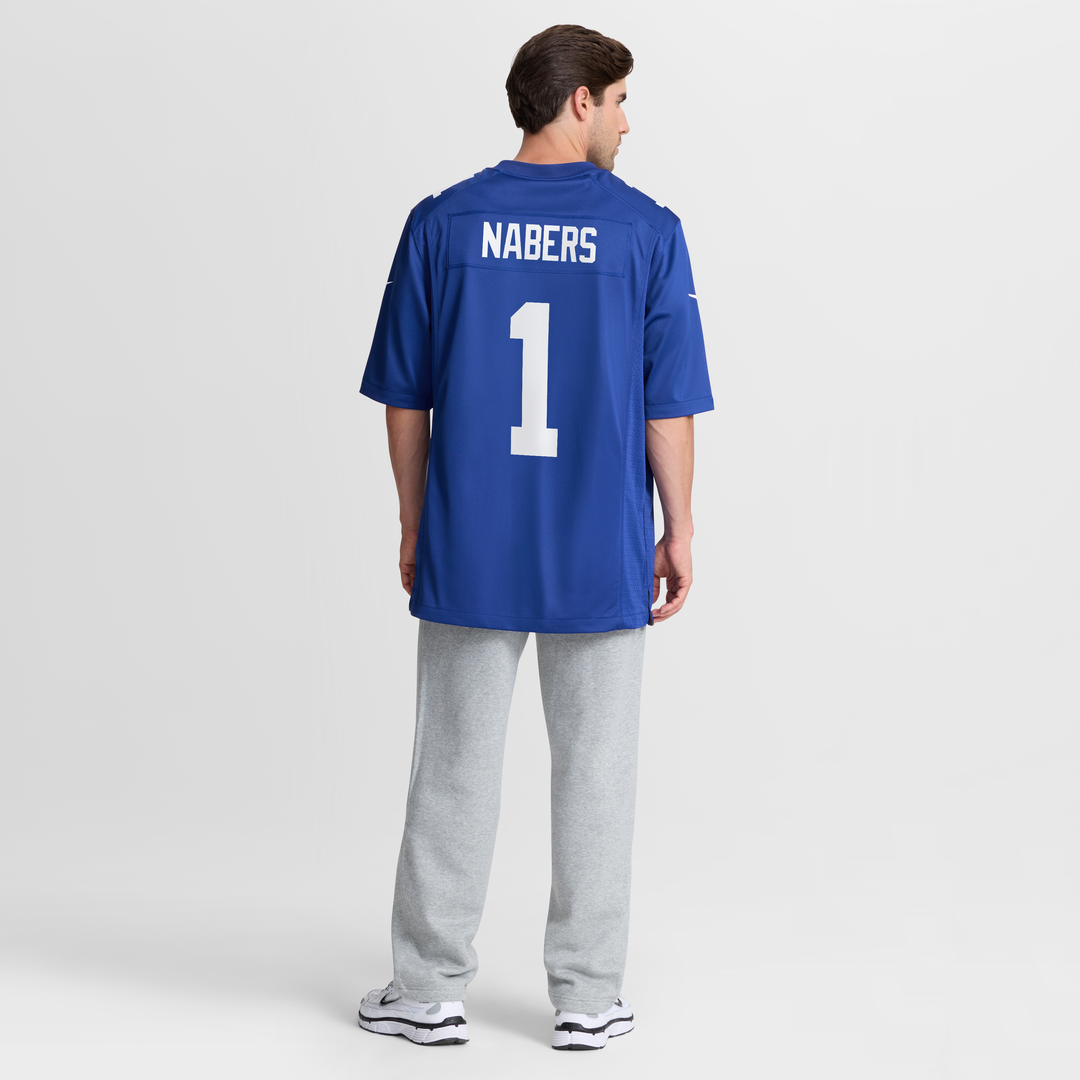 Malik Nabers New York Giants Player Game Jersey - Royal