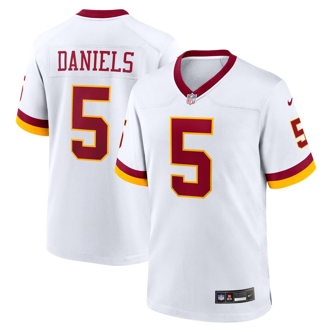 Jayden Daniels Washington Commanders Game Super Bowl Era Jersey - White